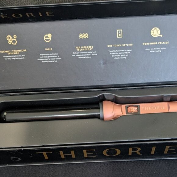 Theorie Professional Hair Curling Wand, Rose Gold - Picture 2 of 6